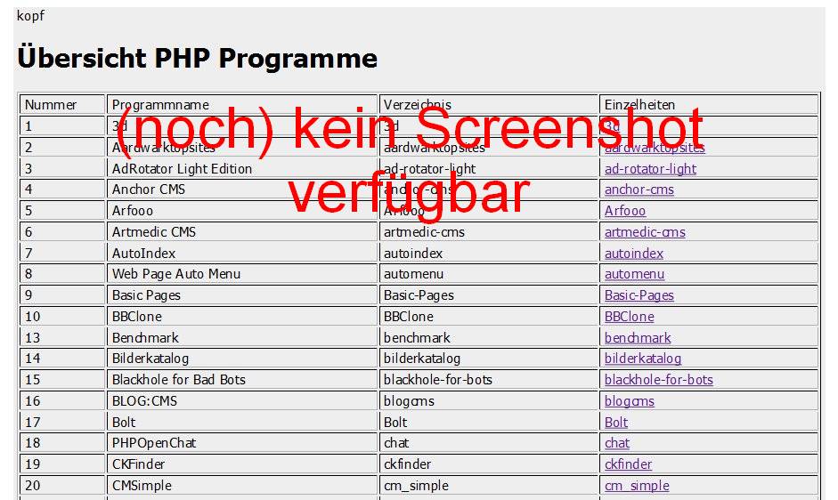Screeshot Directory Listing Script